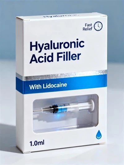 Pengisi Asam Hyaluronic dengan Lidokain